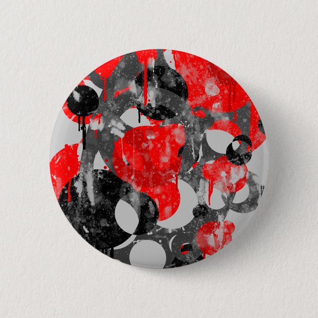 Macaron Rond 5 Cm Bouton de Toxico (Devant)
