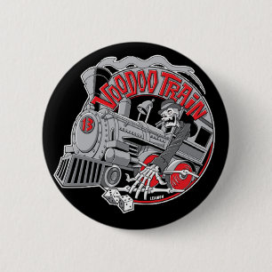 Macaron Rond 5 Cm Bouton de train de vaudou