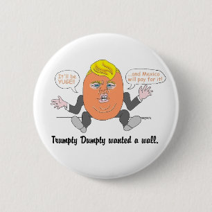 Macaron Rond 5 Cm Bouton de Trumpty Dumpty