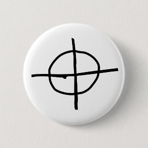 Macaron Rond 5 Cm Bouton de tueur de zodiaque