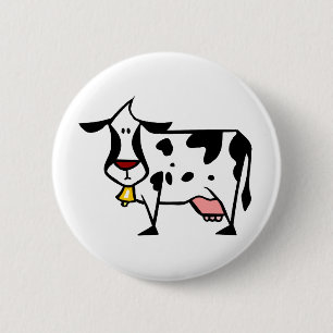Macaron Rond 5 Cm Bouton de vache laitière