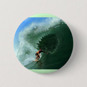 Macaron Rond 5 Cm Bouton de vague de requin