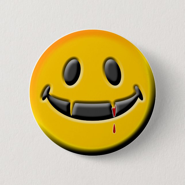 Macaron Rond 5 Cm Bouton de VAMPIRE (Devant)