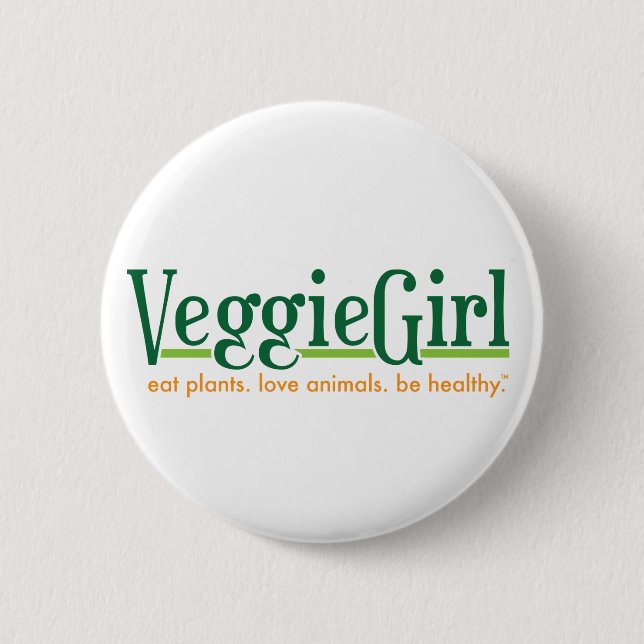 Macaron Rond 5 Cm Bouton de VeggieGirl (Devant)