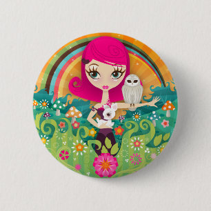 Macaron Rond 5 Cm Bouton de VelusaBerry
