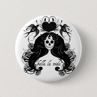 Macaron Rond 5 Cm Bouton de Vida de La de Bella