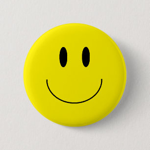 Macaron Rond 5 Cm Bouton "de visage heureux"