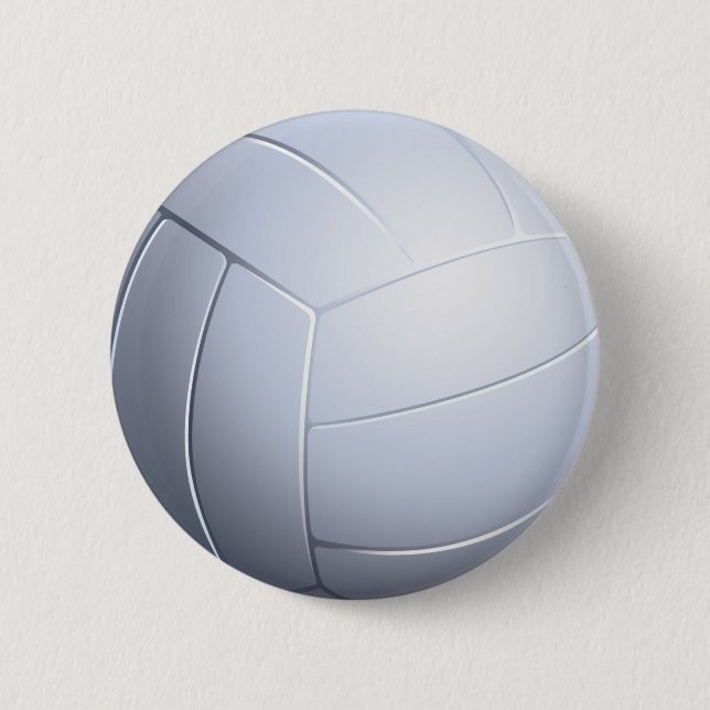 Macaron Rond 5 Cm Bouton de volleyball (Devant)