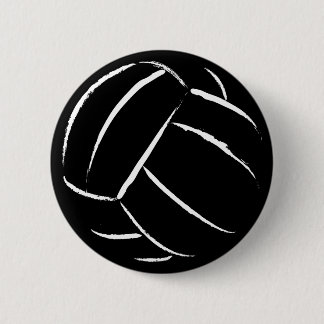 Macaron Rond 5 Cm Bouton de volleyball - customisé