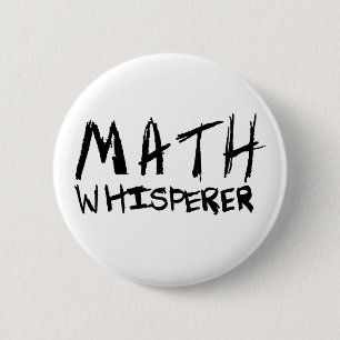 Macaron Rond 5 Cm Bouton de Whisperer de maths