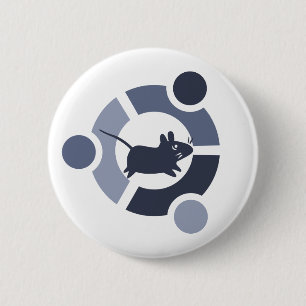 Macaron Rond 5 Cm Bouton de Xubuntu