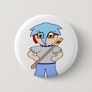 Macaron Rond 5 Cm Bouton de Zack Dragonblade - Zack Dragonblade