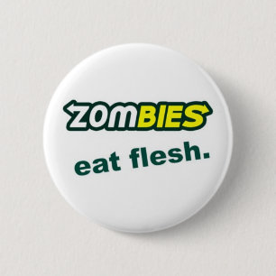 Macaron Rond 5 Cm Bouton de zombis
