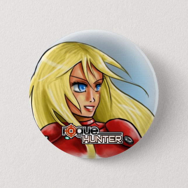 Macaron Rond 5 Cm Bouton de Zyra Zanr Manga (Devant)