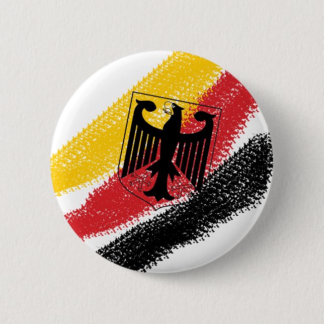 Macaron Rond 5 Cm Bouton d'Eagle du football du Deutschland Fussball (Devant)