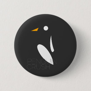 Macaron Rond 5 Cm Bouton d'écrasement de pingouin