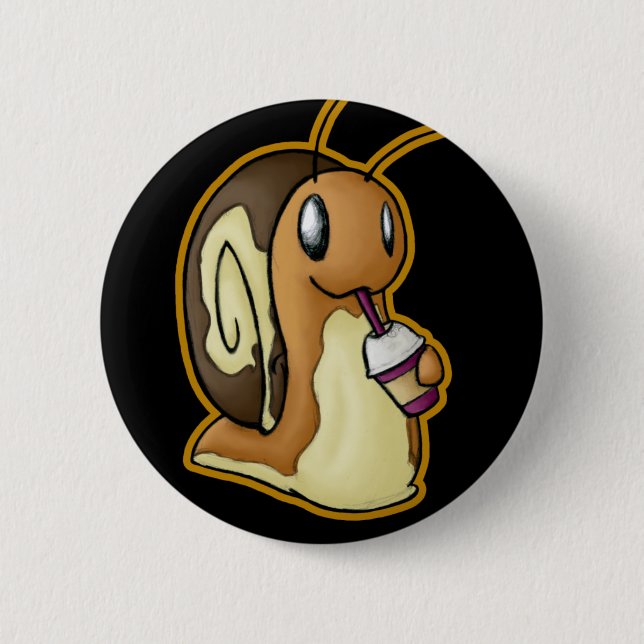 Macaron Rond 5 Cm Bouton d'Ecru (Devant)