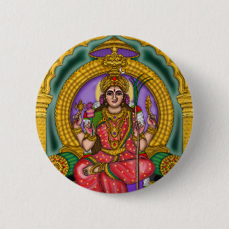 Macaron Rond 5 Cm Bouton Déesse Lalita Tripurasundari