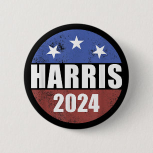 Macaron Rond 5 Cm Bouton d'élection Harris 2024 Président Harris