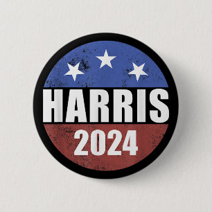 Macaron Rond 5 Cm Bouton d'élection Harris 2024 Président Harris