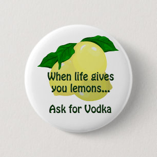 Macaron Rond 5 Cm Bouton Demander La Vodka