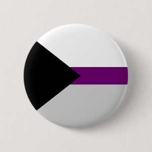 Macaron Rond 5 Cm bouton Demi-sexuel de drapeau