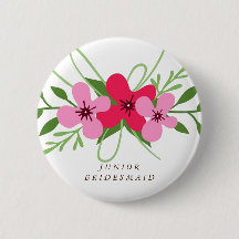 Bouton - demoiselle d'honneur junior florale