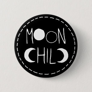 Macaron Rond 5 Cm Bouton d'enfant de lune