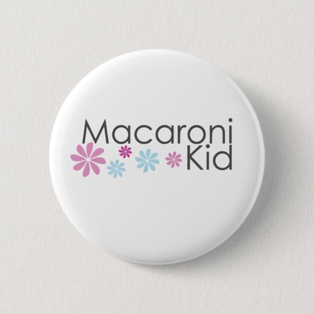 Macaron Rond 5 Cm Bouton d'enfant de macaronis (Devant)
