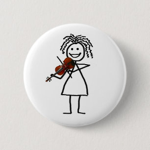 Macaron Rond 5 Cm Bouton d'enfant de violon