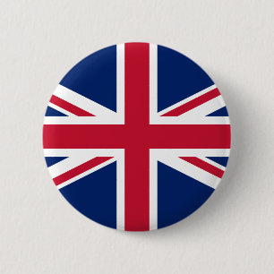 Macaron Rond 5 Cm Bouton d'épingle du drapeau britannique Union Jack
