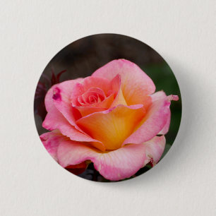 Macaron Rond 5 Cm Bouton d'épingle Rose