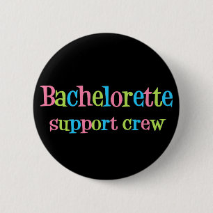 Macaron Rond 5 Cm Bouton d'équipage de soutien de Bachelorette