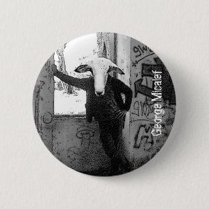 Macaron Rond 5 Cm Bouton des moutons de George