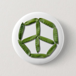 Macaron Rond 5 Cm Bouton des pois 2 de paix