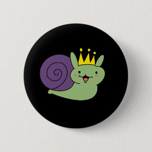 Macaron Rond 5 Cm Bouton d'escargot couronné