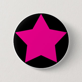 Macaron Rond 5 Cm Bouton d'étoile d'Emo (rose)
