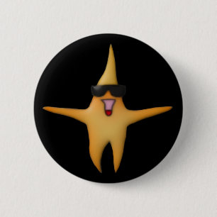 Macaron Rond 5 Cm Bouton d'étoiles de mer
