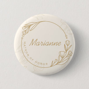 Macaron Rond 5 Cm Bouton d'honneur simple et personnalisé