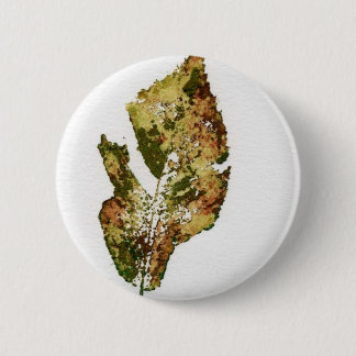 Macaron Rond 5 Cm Bouton d'impression de la nature feuille