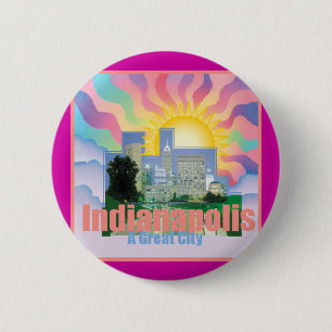 Macaron Rond 5 Cm Bouton d'INDIANAPOLIS