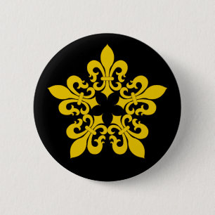 Macaron Rond 5 Cm Bouton d'insigne de Beau Fort Populace