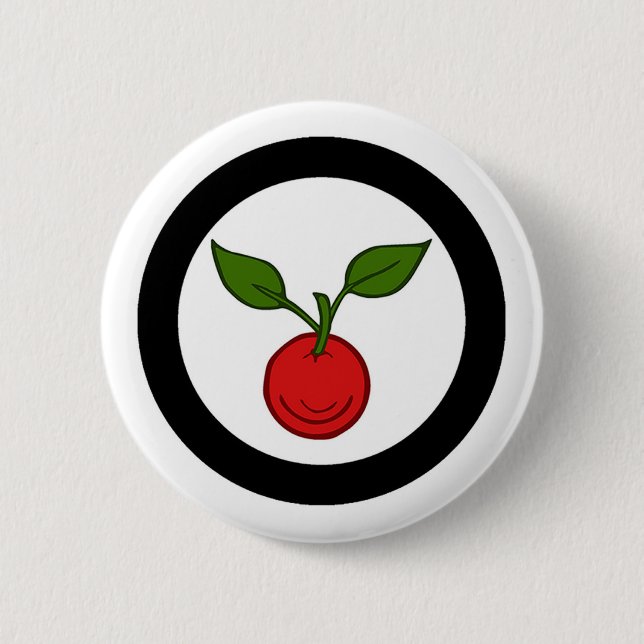 Macaron Rond 5 Cm Bouton d'insigne de la population du canton d'Appl (Devant)