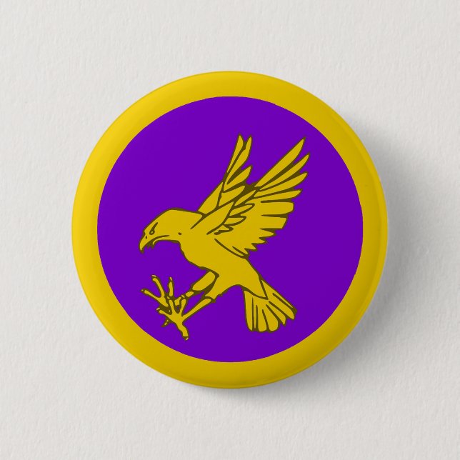 Macaron Rond 5 Cm Bouton d'insigne de la population du royaume de Ca (Devant)