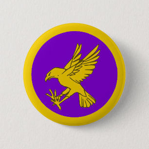 Macaron Rond 5 Cm Bouton d'insigne de la population du royaume de Ca