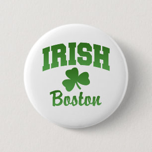 Macaron Rond 5 Cm Bouton d'Irlandais de Boston