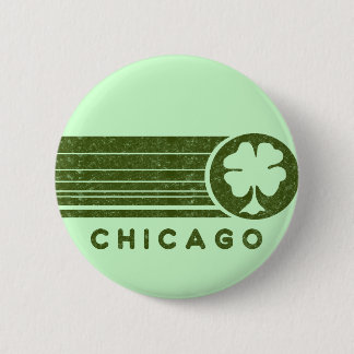 Macaron Rond 5 Cm Bouton d'Irlandais de Chicago