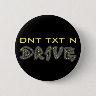 Macaron Rond 5 Cm Bouton DNT TXT N DRIVE