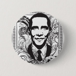Macaron Rond 5 Cm Bouton d'Obama