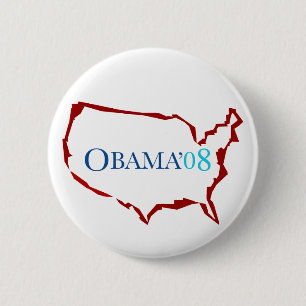 Macaron Rond 5 Cm Bouton d'Obama 08